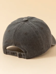 Fashionable Minimalist Washed Baseball Cap, Highly Attractive All-Season Decorative Style, Essential Fashion Item For Men And Women, Perfect Gift For Family And Friends - Coffee Brown - View 4
