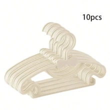 20pcs Bow-Shaped Hangers, Closet Storage Organizer, Sturdy And Durable, With Hooks, Suitable For 0-10 Years Old Children, Essential Home Hangers And Storage Clips - Multicolor - View 14