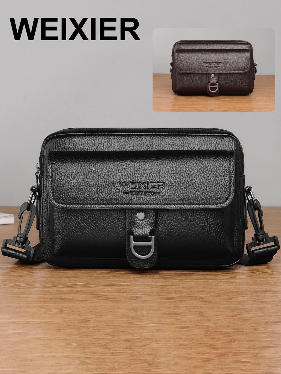 WEIXIER Unisex Crossbody Bag, Shoulder Bag, Coin Purse, Handbag, Multi-Compartment Large Capacity, Detachable Shoulder Strap, Clutch, Wallet, Commuter Bag, Casual Daily Bag, Gift For Friends And Family