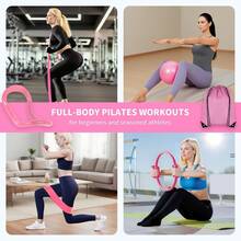14-Piece Pilates Starter Set For Home Workout, Essential Pilates Equipment Set For Women Beginners, With Mini Yoga Ball, 14-Inch Pilates Ring, Resistance Band And Accessories - Multicolor - View 6