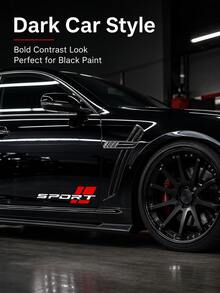 Satu Set Berisi 2 Stiker Emblem Mobil Sport Baru Ukuran 19 Inci, Cocok untuk Dekorasi Fender Samping dan Bagasi, Menambah Gaya pada Kendaraan Anda! - A - View 3