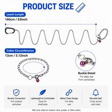 Small Pet Metal Bead Chain Leash, Lightweight Walking Lead, Suitable For Squirrels, Rabbits, Sugar Gliders And Other Small Animals Outdoor Travel - Multicolor - View 2