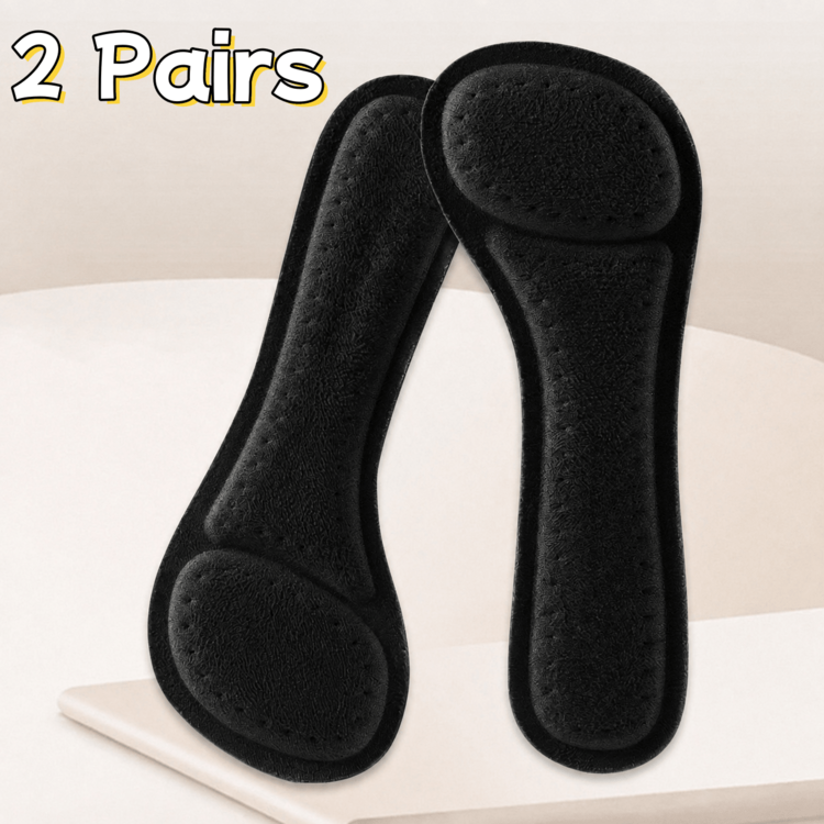 QKC 1 Pair 7-Point Cushion Anti-Slip Anti-Wear Shoe Insoles, Suitable For Foot Sole, Applicable For Women's Sandals And High Heels - Black - View 6