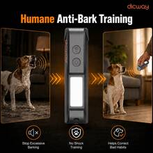 Dicway Ultrasonic Dog Repellent With LED Flashlight, 2-In-1 Humane Rechargeable Pet Anti-Barking Training Device, Portable Protection Tool For Dog Walking And Jogging - Multicolor - View 6
