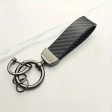 Creative Minimalist Keychain Pendant Cool Keychain Hand Strap Bag Charm High-End Fashion Vintage - Black - View 7