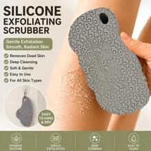 Silicone Bath Brush, Exfoliating Shower Brush, Removes Dead Skin, Deep Cleaning Bath Massage Tool With Hanging Hole - View 1
