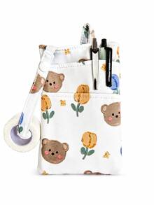 Tempat Pena Perawat Bergambar Beruang Lucu, Tas Penyimpanan Multi-Saku Tahan Air, Organizer Perlengkapan Medis Portabel dengan Pegangan, Cocok untuk Perawat, Kantor, dan Penggunaan Sehari-hari - Satu ukuran cocok untuk semua. - View 8