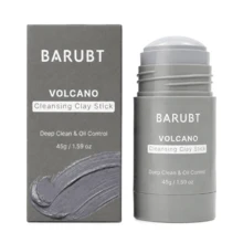 BARUBT New Rotating Volcanic Mud Cleansing Stick Deep Oil Control Blackhead Removal Solid Mud Mask, 40g - Charcoal - View 4