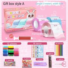 300cm Nano Bubble Tape, Gift Box Tape, Multi-Purpose Adhesive That Can Blow Bubbles, Reusable And Residue-Free, Suitable For DIY Crafts, Children's Toys, Back To School, Halloween, Teacher, Christmas, Holiday Decorations, Classroom Projects (Some Accessory Colors And Patterns Are Random) - Multicolor - View 15