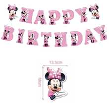 Best Seller Dessert Decoration 26pcs MN Banner Backdrop Large Cake Topper Set Cartoon Birthday Cake Dessert Decoration Birthday Party Set - View 3