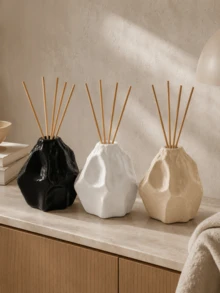 1pc Abstract Aromatherapy Diffuser Bottle, Reed Diffuser With Fragrance Stone Base, Multiple Colors Available, Aesthetic Home Fragrance Decor, Suitable For Bathroom, Living Room, Gift - C - View 8