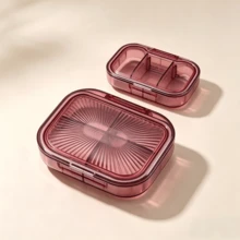 Mini Portable Airtight Silicone Pill Box, Dust-Proof Moisture-Proof Medicine Storage Organizer - Multicolor - View 17