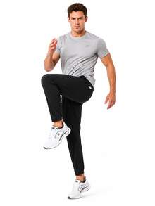 Skechers Men's Cooling Lightweight Wrinkle-Resistant Quick-Drying Straight-Leg Sports Pants - Black - View 2