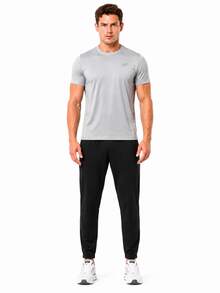 Skechers Men's Cooling Lightweight Wrinkle-Resistant Quick-Drying Straight-Leg Sports Pants - Black - View 4