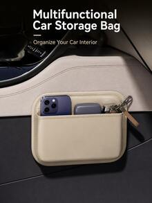 Car Storage Bag, Adhesive Front Seat And Passenger Seat Center Console Storage Box, Multifunctional Car Seat Gap Storage Bag, Car Storage, Tidy Car Interior Space, Car Storage Organizer - A - View 8