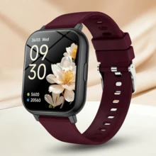 QAGSFLC Unisex Smart Watch With Wireless Calling & Message Alerts, Pedometer, Calorie, Distance Tracking, Multi-Sport Modes, Music Control, Remote Camera, Alarm, Metal Case & Silicone Strap, 180mAh Battery, USB Charging, Multi-Function Smart Watch For Smartphones, Holiday Gift, Birthday Gift - Multicolor - View 16