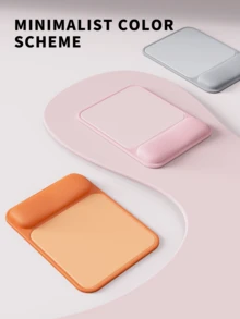 1 Alas Mouse Silikon untuk Pergelangan Tangan, Menampilkan Desain Minimalis dan Tebal, Dukungan Pergelangan Tangan Ergonomis, dan Alas Mouse Komputer yang Meredakan Nyeri Pergelangan Tangan. Dilengkapi Juga dengan Alas PU Anti Selip - View 2