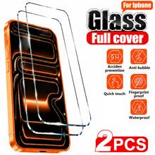 2PCS Ultra Clear 9H Tempered Glass Screen Protector For IPhone 17/16 Pro Max/16 Pro/16 Plus/16/15 Pro Max/15 Pro/15 Plus/15/14 Pro Max/14 Pro/14 Plus/14/13 Pro Max/13/12 Pro Max/12/11 Pro Max/11/XR/XS Max/XS, Full Screen Coverage Shield, HD Crystal Display, Fingerprint Resistant Coating, Scratch Guard Surface, Bubble-Free Easy Installation, Smooth Touch Feel, Slim Transparent Fit - Clear - View 10