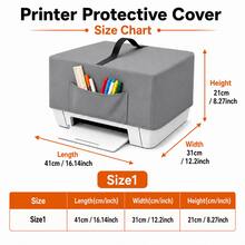 Printer Protective Cover-5 Sizes Available, 2 Colours(Black/Grey), Heavyweight 300D Oxford Fabric, The Bottom Features A Drawstring Design, Front Storage Pocket. Suitable For Printer(Only The Protective Cover) - Black - View 12