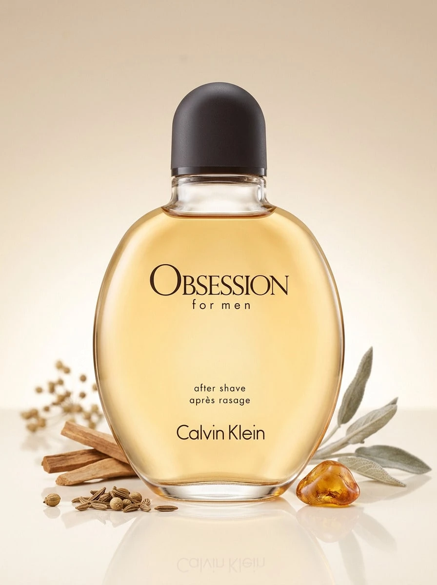 Calvin Klein Obsession After Shave For Men 4oz/125ml – Woody And Spicy Scent, Skin Calming Formula, Post-Shave Refreshment, Sophisticated Fragrance For Modern Men, Daily Grooming Essential, Ideal For Gift Giving - Multicolor - View 1