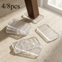 4/8pcs Adjustable Table Leg Leveling Pads, Suitable For Uneven Surfaces, Non-Slip Furniture Leveling Pads With Stable Support Legs, No Assembly Required, Suitable For Tables, Chairs, Cabinets, Sofas And Floors - A - View 1