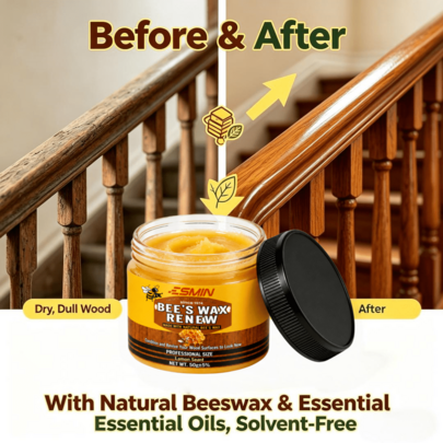 1 pieza/2 piezas/3 piezas Crema nutritiva de cera de abeja - Repara y revitaliza profundamente; Adecuada para todos los colores; Ideal para ropa, zapatos y equipaje, así como para materiales sintéticos, suelos de madera maciza y cuidado de muebles; Pulimento de muebles; Pulimento de madera; Barniz de madera