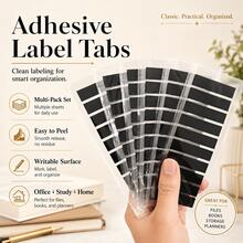 Multi-Color Index Sticky Tabs Writable & Waterproof Page Markers Adhesive Book Tabs Flags For Reading Studying Planner Office Organization,Back To School Season - one-size - View 5