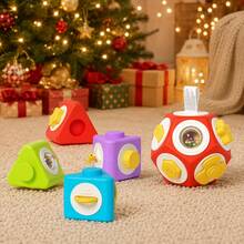 5pcs Baby Busy Cube Building Blocks Set, Early Education Sorting Stacking Toy, Develop Fine Motor Skills, Suitable For Boys And Girls Halloween Christmas Birthday Gift - Multicolor - View 14