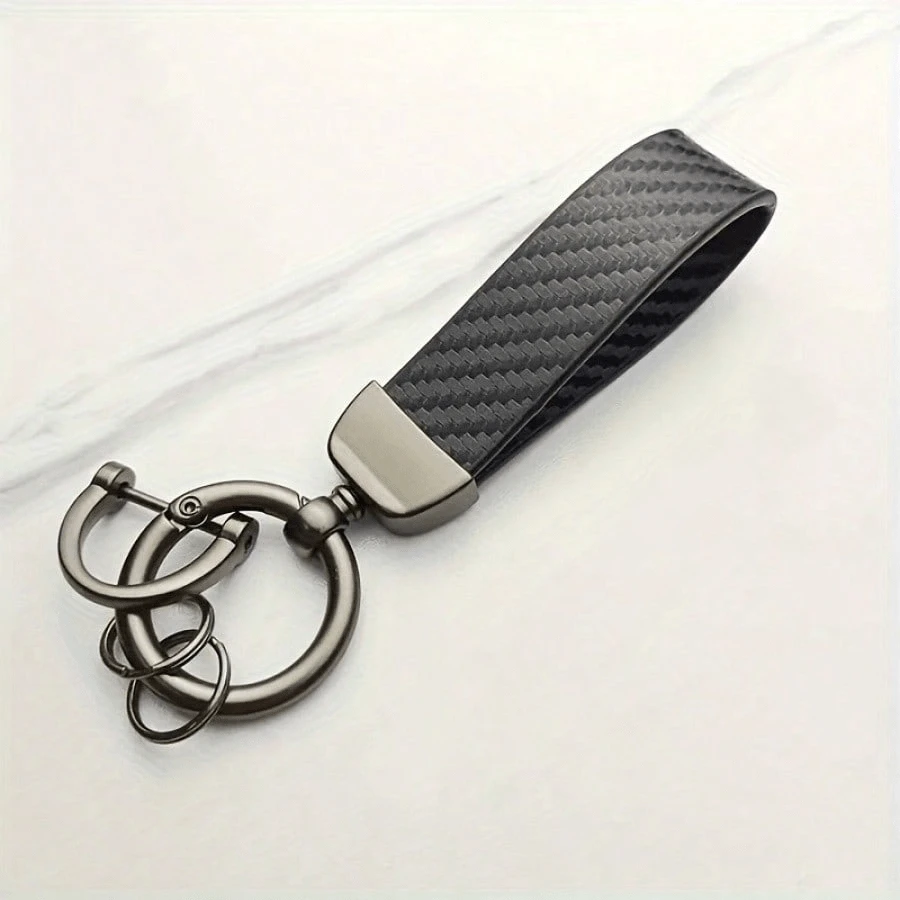Creative Minimalist Keychain Pendant Cool Keychain Hand Strap Bag Charm High-End Fashion Vintage - Black - View 1