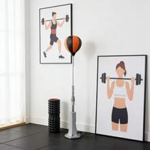 1 Set Indoor Boxing Reaction Ball, Upgraded Indoor Boxing Reaction Ball. Reinforced Fiber Leather Surface Standing Speed Ball - Provides Powerful Boxing And Fitness Training For Adults, Teens And Seniors. Adjustable Size For Reaction Training. Boxing Reflex Speed Ball, Adjustable Height Freestanding Punching Ball With Suction Cup Base, Home Gym Boxing Reaction Training Equipment, Standing Speed Ball With Strong Suction Cup, Suitable For Adult Boxing Training And Fitness. Comes With All-Terrain Suction Base, Equipped With Wrench And Air Pump - Multicolor - View 12