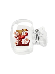 Cherry Sparkling Gold Red Letter Toothbrush Holder - Cute Design Travel And Home Storage Box With Transparent Lid, Compact Portable Design Easy To Carry, Protects Toothbrush Head, Dual Drainage And Ventilation Function, Suitable For Home, Dorm And Travel Use | Cute Toothbrush Head Storage Box, Suitable For Bathroom Storage, Suitable For Home And Dorm Use - Multicolor - View 21