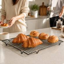 1pc Pure Metal Bread Cooling Rack - Non-Stick, Food Mesh Tray, Suitable For Baking And Cooking, Perfect For Cakes, Cookies - Essential Kitchen Tool For Home Bakers - View 6