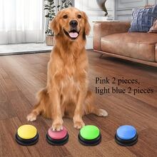 2pcs Pet Sound Toys Recordable Pet Toy Buttons With Pads, Pet Interactive Toys, Portable Recording Button Party Sound Maker, Pet Toys Without Batteries - Multicolor - View 6