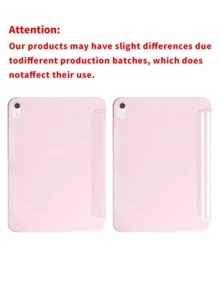 度假風水彩棕櫚樹條紋平板保護殼，相容 iPad 7/8/9/10/Pro 11/11(A16) 2025、Galaxy Tab S6 Lite/Galaxy Tab A11+ 2025，柔軟防震保護，支援智慧支架/自動喚醒/睡眠功能（粉色） - 粉色 - 查看 8