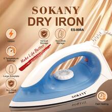 SOKANY-898A Household Electric Handheld Steam Iron, Mini Portable Student Travel Model, Ceramic Soleplate Design, Suitable For Various Garments, Constant Temperature Ironing, No Damage To Clothes, Adjustable Temperature Control, Overheat Protection - Baby Blue - View 13