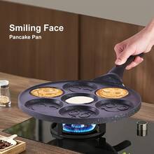 1 buah Wajan Pancake Kecil, Panci Pancake Kecil, Pembuat Pancake dengan 7 Desain Cetakan - View 8