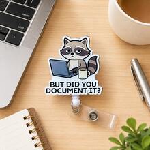 Retractable D Card Holder Reel With Cute Cartoon Design, Nurse Hospital Badge Holder Office Lanyard 1pc - X665 - View 1