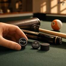 1 đầu cơ bida 14mm màu đen 8 lớp da lợn, độ bám cao và chống mài mòn, phù hợp cho pool Mỹ và snooker - màu đen - Xem 8