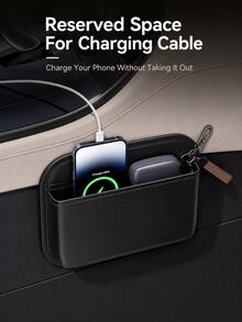Car Storage Bag, Adhesive Front Seat And Passenger Seat Center Console Storage Box, Multifunctional Car Seat Gap Storage Bag, Car Storage, Tidy Car Interior Space, Car Storage Organizer - A - View 2