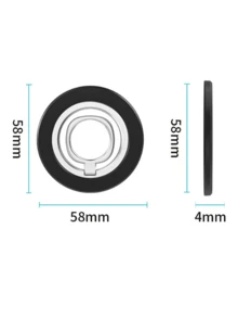 Detachable Magnetic Cell Phone Ring Stand, Portable Finger Ring Holder, Multi-Angle Support, Ideal For Driving, Video Chatting. Office Work, Mobile Gaming, Daily Life - Multicolor - View 5