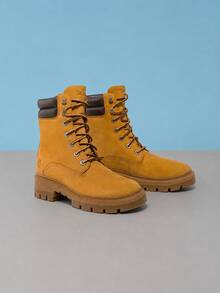 Timberland Giày Martin cao cổ nữ đi leo núi ngoài trời mới, chống nước, chống trượt, chống mài mòn - màu nâu - Xem 10