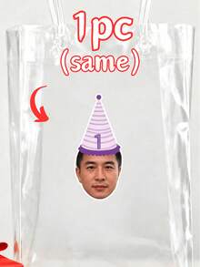 1/10/25/50/100/150件可客製化生日貼紙，個性化臉孔年齡數字，派對帽杯子標籤，禮物吊牌，派對裝飾，單身女派對杯子蛋糕裝飾頂飾 - 多色(Stickers) - 查看 13