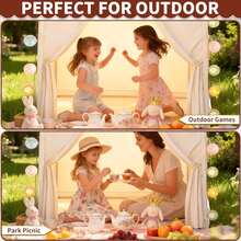 Tenda da gioco divertente per bambini, castello giocattolo per le faccende domestiche, con finestre/tende/tende per la porta, con borsa portaoggetti, base segreta/tenda per dormire per bambini e bambine, regalo per compleanno/Natale/Ringraziamento/Ognissanti, accessori e luci non inclusi - Multicolore - Visualizzare 4