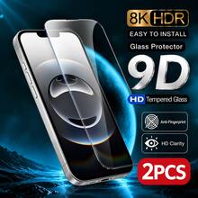 2PCS 9H Full Coverage Tempered Glass Screen Protector For IPhone 17/16 Pro Max/16 Pro/16 Plus/16/15 Pro Max/15 Pro/15 Plus/15/14 Pro Max/14 Pro/14 Plus/14/13 Pro Max/13/12 Pro Max/12/11 Pro Max/11/XR/XS Max/XS, Ultra Clear HD Display, Smooth Touch Response, Fingerprint Resistant Surface, Bubble-Free Easy Apply, Scratch Protection, Transparent Slim Fit - Clear - View 16