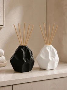 1pc Abstract Aromatherapy Diffuser Bottle, Reed Diffuser With Fragrance Stone Base, Multiple Colors Available, Aesthetic Home Fragrance Decor, Suitable For Bathroom, Living Room, Gift - C - View 7