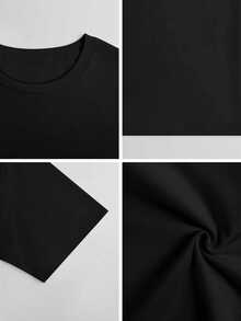 Camiseta de la ciudad de Portugal, Camisetas de hombre, Ropa de verano, Ropa urbana, Ropa informal, Camisetas de algodón negras, Camisetas de mujer - Negro - Ver 3