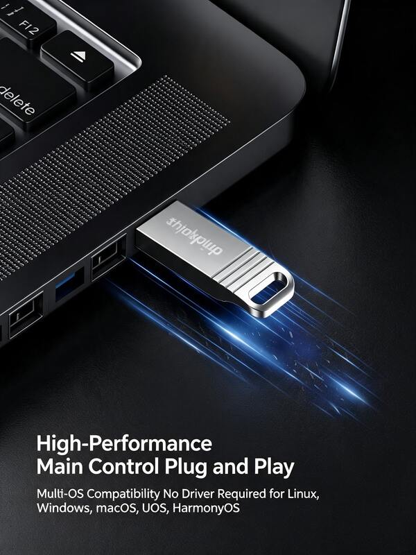 Lenovo فلاش ميموري USB 2.0، ذاكرة فلاش سريعة، ضرورية للأعمال المكتبية والدراسة والطلاب، محمولة ومتينة، تصميم ميدالية مفاتيح، سعات تخزينية كبيرة متنوعة