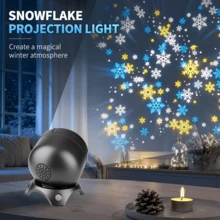 Upgraded 8-In-1 Theme Projection Night Light, Multi-Scene Patterns, USB Powered Rotating Projection Lamp, 360° Adjustable Angle, Creates Dreamy Light And Shadow Effects, Suitable For Baby Room, Birthday, Holiday Party, Wall And Ceiling Decoration - 8-in-1 - View 10