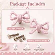 Cast Iron Bow Shaped Furniture Knobs Retro Pink Drawer Handles Old Cabinet Replacement Fittings - View 7