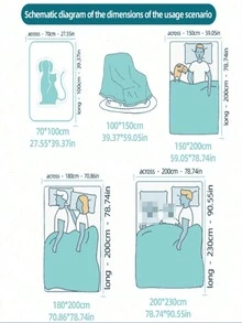 1件純色條紋格紋柔軟羊毛抓絨毯，臥室房間裝飾，四季通用，沙發披毯 - 淺灰色 - 查看 4